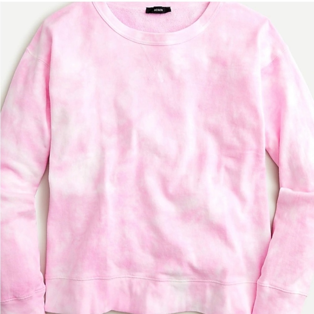 J.Crew Tie-dyed Boyfriend Sweatshirt